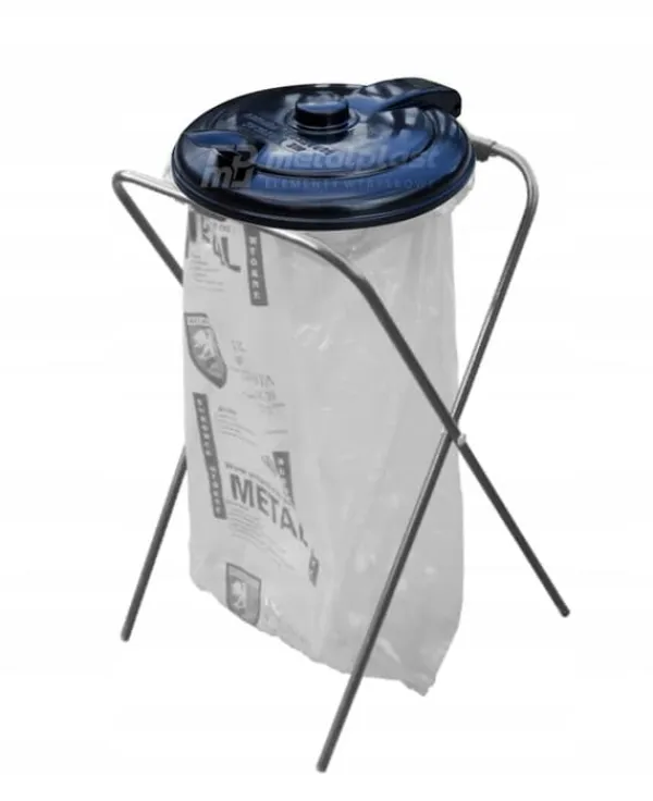 Låg til rammen af affaldssækstativet 120 l. Sort
