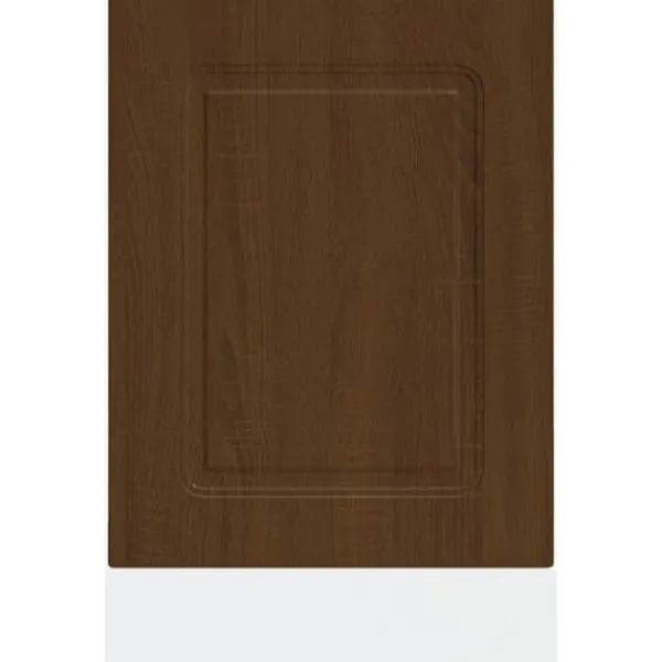 Låge til opvaskemaskine - Frontpanel i konstrueret træ | Farve: Brun egetræsfarve | Størrelse: 45x1,5x67 cm Outlet