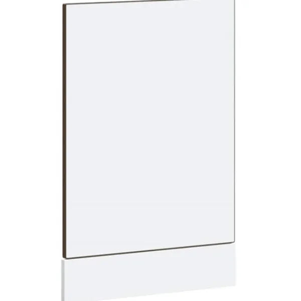 Låge til opvaskemaskine - Frontpanel i konstrueret træ | Farve: Brun egetræsfarve | Størrelse: 45x1,5x67 cm Outlet