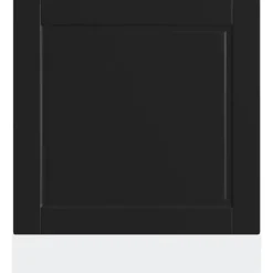 Låge til opvaskemaskine - Frontpanel i konstrueret træ | Farve: Sort | Størrelse: 60x1,5x67 cm Best