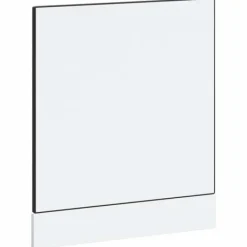 Låge til opvaskemaskine - Frontpanel i konstrueret træ | Farve: Sort | Størrelse: 60x1,5x67 cm Best