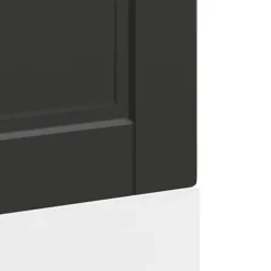 Låge til opvaskemaskine - Frontpanel i konstrueret træ | Farve: Sort | Størrelse: 60x1,5x67 cm Best