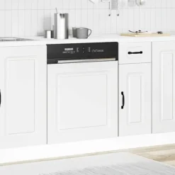 Låge til opvaskemaskine Kalmar i konstrueret træ | Farve: Hvid | Størrelse: 60x1,5x67 cm Clearance