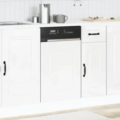 Låge til opvaskemaskine Kalmar - Hvid højglans | Størrelse: 45x1,5x67 cm Outlet