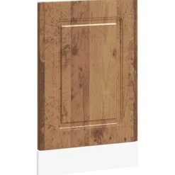 Låge til opvaskemaskine Kalmar - Tidløst design i antikt træ | Størrelse: 45x1,5x67 cm New