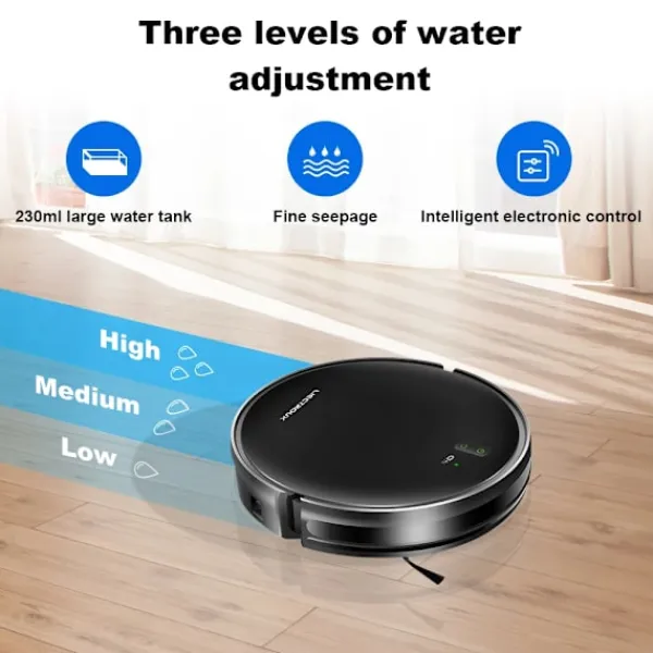 LIECTROUX L200 Robotstøvsuger – Støvsugning & Mopning, 4000 Pa, App-styring, 120 min Driftstid Hot