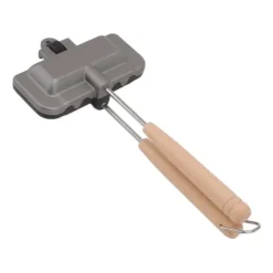 Lille bærbar non-stick sandwich stegepande med aftagelig klemme Outlet