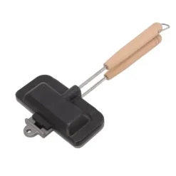 Lille bærbar non-stick sandwich stegepande med aftagelig klemme Outlet