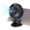 Ventilatorer>Lille ventilator med bordklemme - genopladelig og 360° drejelig