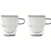 LIVIT Americano Kaffekrus, Borosilikatglas, Dobbeltvægget, 350 ml, Sæt med 2