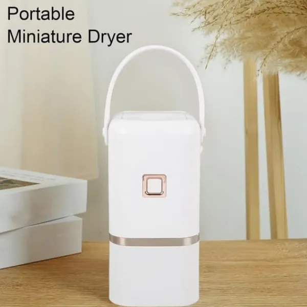 Lollanda Bærbar Tørretumbler, Mini Tørretumbler til Tøj, Hurtig Tørrer, med Tørrepose, Kompakt, Til Rejse & Hjem Outlet
