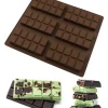 Bagning>Lollanda Chokoladeform Silikone - 20,5x17,5 cm, dyb Dubai chokoladeform, BPA-fri