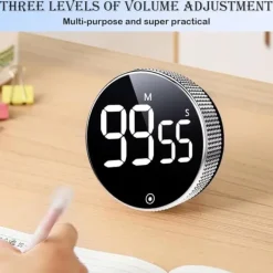 Lollanda Digital Timer med Magnet & LED Display - Køkken Timer Discount
