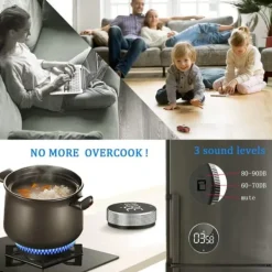Lollanda Digital Timer med Magnet & LED Display - Køkken Timer Discount