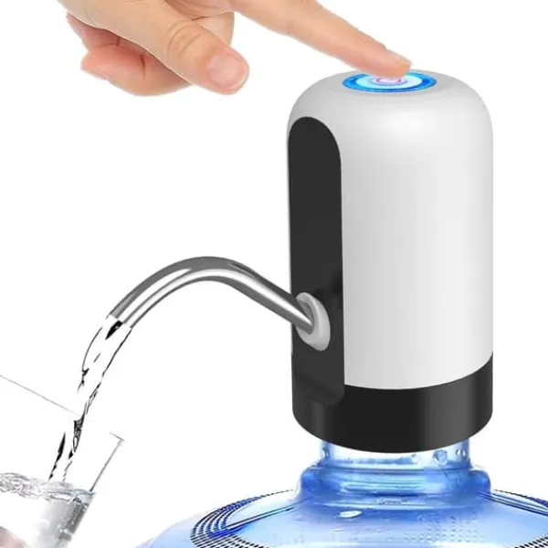 Lollanda elektrisk vanddispenser, flaskevandsdispenser universal usb genopladelig elektrisk vandflaskepumpe til hjem og camping Clearance