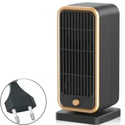 Radiatorer>Lollanda elektrisk varmelegeme 500W – PTC keramisk varmeblæser med anti-tip-beskyttelse, perfekt til soveværelser