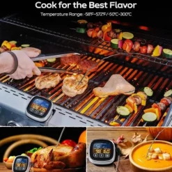 Lollanda Kødtermometer med Touchskærm / Termometer til Kød - Vandtæt, Grill, Køkken - til Ovn, til Grill Grill, Til Grill Sale