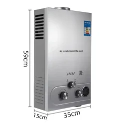Vandvarmere>LPG Øjeblikkelig Tankløs Vandvarmer, 6/18L Vandudgang, 12/36KW Effektudgang,18L 36KW