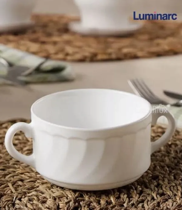 Tallerkener & Bordservicer>Luminarc Trianon BOUILLE 300 ml med håndtag SALATSKÅL LAVET I FRANKRIG
