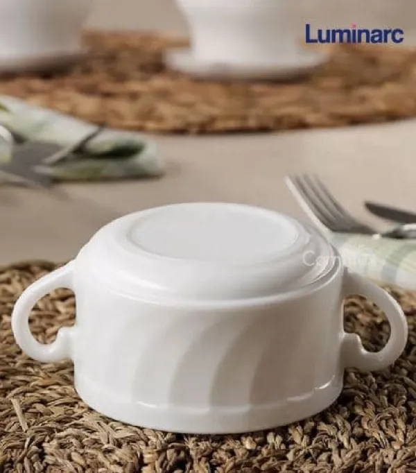 Tallerkener & Bordservicer>Luminarc Trianon BOUILLE 300 ml med håndtag SALATSKÅL LAVET I FRANKRIG