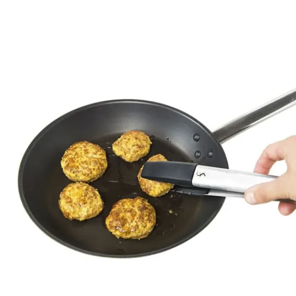 Køkkentænger>Lurch Tango non-stick stegepandetang, rustfrit stål/silikone, 24 cm