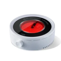 Portable Komfurer>Lydløs elektrisk tekomfur, lille keramisk varmeplade til kogende vand, kaffe, justeringsknap, CN-stik