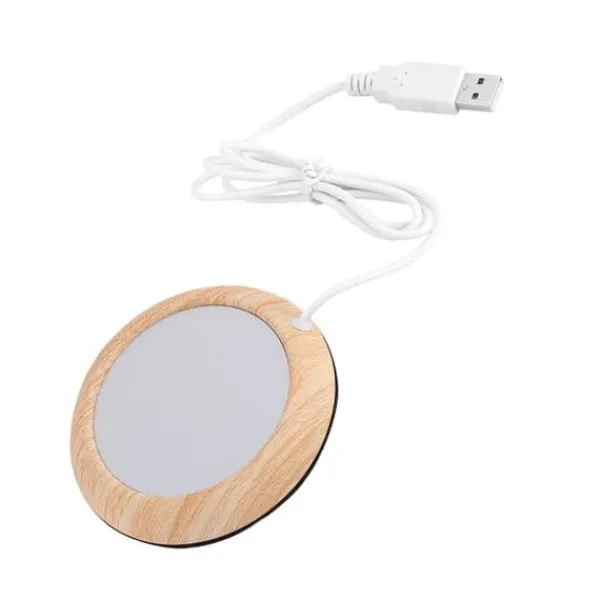 Lysende træfiber USB-kopvarmer: Hold din drik varm Best