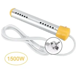 1,5m 1500W Skoldningsfri Vandvarmer Elektrisk Dyppevarmer Kedel Rejse Bassinvarmer 220V EU Online