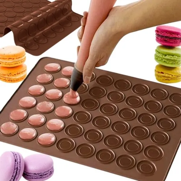 Bagning>Macaron Kageform i Silikone / Form - 48 pladser
