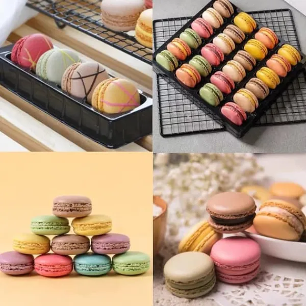 Macaron Silikone Kage Dåse / Dåse - 48 Slots New