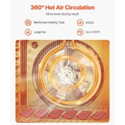 Mad Dehydrator Maskine, 10 Bakker, Rustfrit Stål, 1000W, Jerky Frugt Tørring Hot