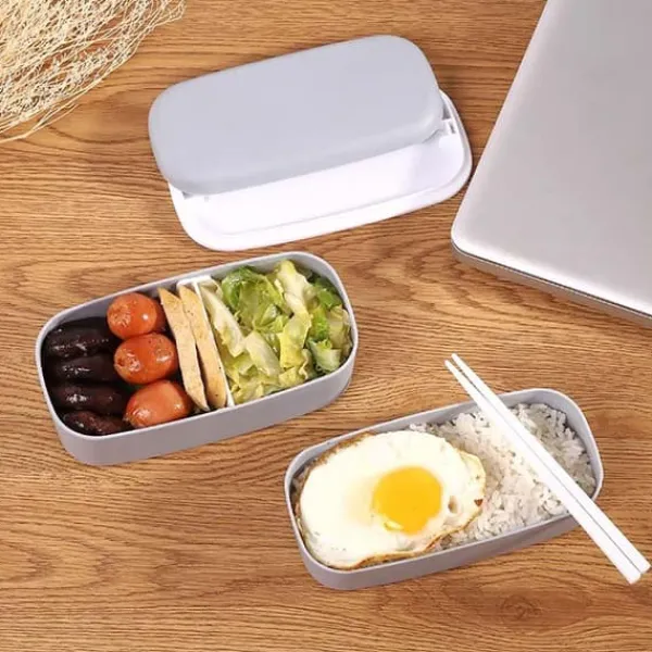 Beholdere Til Mad & Drikkevarer>Madkasse, Bento Box - Grå