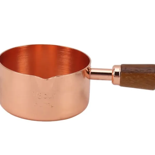 Målebægere & Måleskeer>Madlavningssaucekop Professionel 304 rustfrit stål saucekop med håndtag til madlavning Banket Udendørs Picnic Rose Gold 80ml