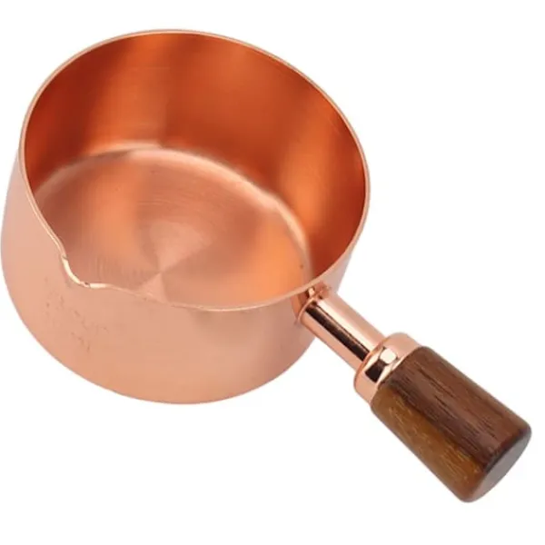Målebægere & Måleskeer>Madlavningssaucekop Professionel 304 rustfrit stål saucekop med håndtag til madlavning Banket Udendørs Picnic Rose Gold 80ml