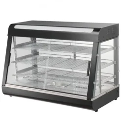 Madvarmer Display, 3-niveauer, 90,7x47x64 cm, rustfrit stål Outlet