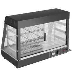 Madvarmer Display, 3-niveauer, 90,7x47x64 cm, rustfrit stål Outlet