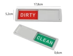 Magnet / Skilt til opvaskemaskine – Clean / Dirty Outlet