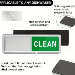 Magnet / Skilt til opvaskemaskine – Clean / Dirty Outlet