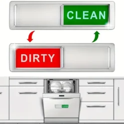Magnet / Skilt til opvaskemaskine – Clean / Dirty Outlet
