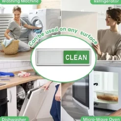 Magnet / Skilt til opvaskemaskine – Clean / Dirty Outlet