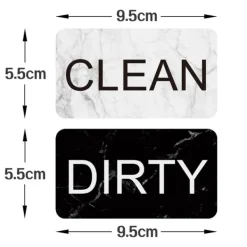 Magnet til opvaskemaskine CLEAN / DIRTY vendbart skilt