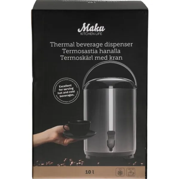 Beholdere Til Mad & Drikkevarer>Maku Thermal Beverage Dispenser 10L