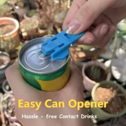 Manuel simpel dåseåbner, 6-pak farverig sodavandsåbner og dåselågbeskytter, egnet til sodavand, cola, øl, sodavand, aluminiumsdrik Best