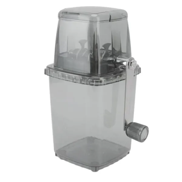 Isknusere & Ice Shavers>Manuell Ice Crusher Liten bärbar rakapparat Handdriven Snow Cone Machine for Home Grey