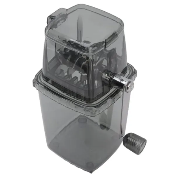 Isknusere & Ice Shavers>Manuell Ice Crusher Liten bärbar rakapparat Handdriven Snow Cone Machine for Home Grey