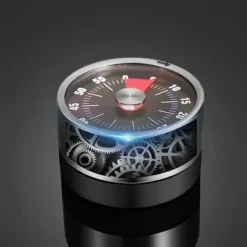 Mekanisk køkkentimer med magnet - sort Outlet