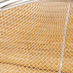 Mesh dampkurv Rustfrit stål Komfortable håndtag Varmebestandig dampkurv til madlavning Køkken 18x18cm New