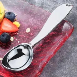 Bestik>Metalkøkkenske til servering af is og sorbet