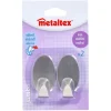 Metaltex Oval selvklæbende kroge 2 stk rustfrit stål Best