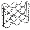 Vinflaskeholdere>Metaltex vinreol Hexagon til 15 flasker 43x12x34 sort